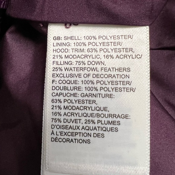 THE NORTH FACE Womens New Dealio 550 Down Short Jacket Blackberry Wine - Picture 13 of 16